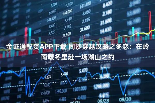 金证通配资APP下载 同沙穿越攻略之冬恋:在岭南暖冬里赴一场湖山之约